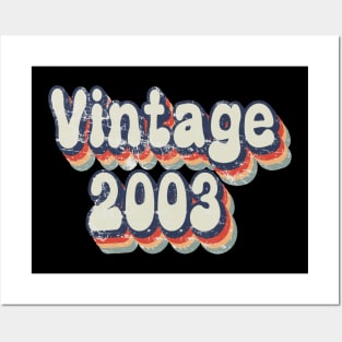 Vintage 2003 birthday Posters and Art